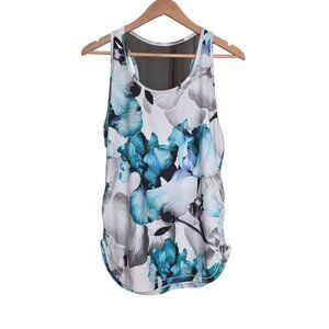 Women's - Calia Ocean Iris Ruched Racerback Tank, Size XL